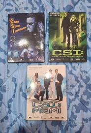 Lotto 3 cofanetti dvd C.S.I e C.S.I Miami