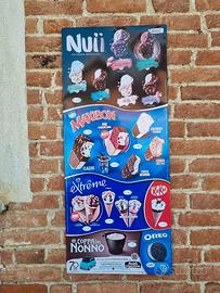 Targa tabella gelati maxibon  