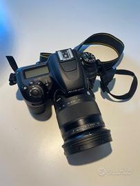 Nikon D7500 - obiettivo, sd 32GB, custodia Lowepro