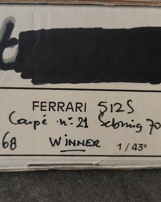Ferrari 512S Sebring 1970 Hostaro 1/43 