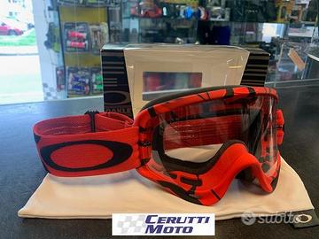 Mascherina Oakley O-Frame Classic rossa nera