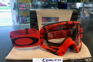 Mascherina Oakley O-Frame Classic rossa nera