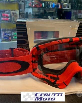 Mascherina Oakley O-Frame Classic rossa nera
