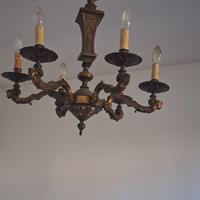 LAMPADARIO  IN OTTONE