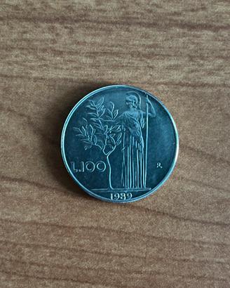 Rarissima moneta 100 Lire 1989