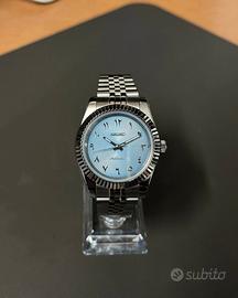 Orologio Seikmod NH35 | Quadrante Ice Blue Arabo