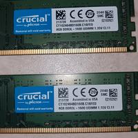 Coppia RAM Crucial 8 Gb