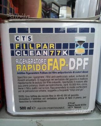 Rigenerazione filtro FAP DPF Pulitore Rapido