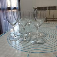 6 bicchieri in cristallo 