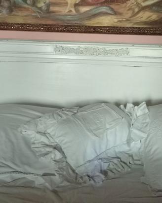 testata di letto Francese in patina originale 