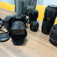 Sony a77 mirrorless + obbiettivi