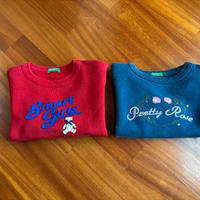 Coppia di felpe Benetton 4 anni