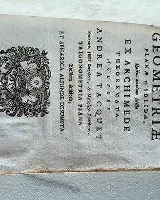 Libro 1761 Andrea Tacquet, Elementa Geometriae