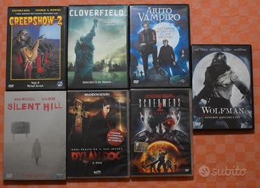 Lotto sette DVD Horror