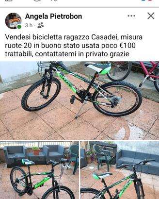 bici ragazzo, misura ruote 24