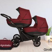 carrozzina gemellare trio NUOVI MODELLI GIROBABY