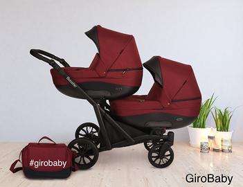 carrozzina gemellare trio NUOVI MODELLI GIROBABY