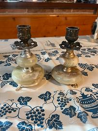 Portacandele in marmo