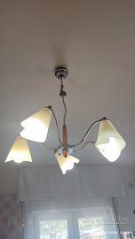 Lampadario a cinque luci 