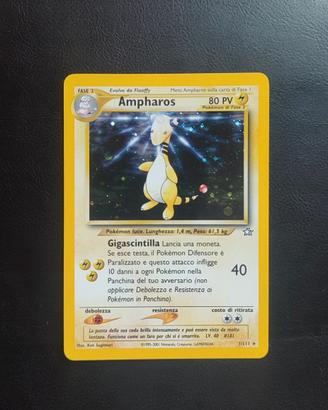 Carta Pokémon Ampharos holo rara 1/111 ita