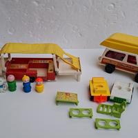 Fisher-Price Play Family Car & Camper Playset 992