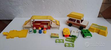 Fisher-Price Play Family Car & Camper Playset 992