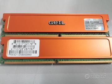 Memoria Ram 2x1Gb GEIL DDR2 PC2 G8500