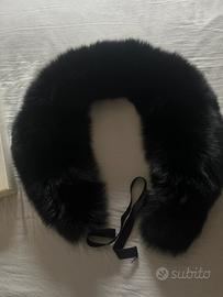 Collo pelliccia nero