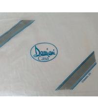 copriletto matrimoniale  bianco volants,in organza