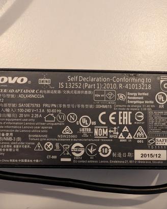 Caricatore Alimentatore Lenovo 45W ADLX45NCC3A 