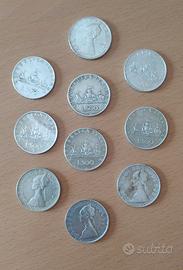 10monete 500lire argento"caravelle".