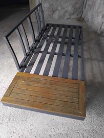 COPPIA DIVANO DA GIARDINO CON TAVOLINO