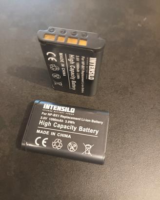 2 Batterie tipo Sony NP-BX1