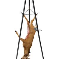 Gancio doppio in acciaio inox, portata 400 kg.