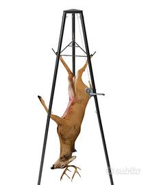 Gancio doppio in acciaio inox, portata 400 kg.