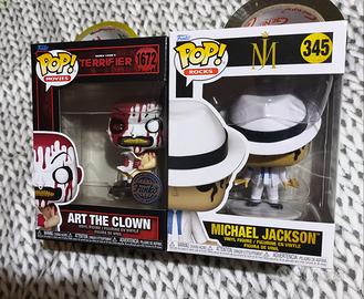 Lotto funko pop michael jackson e terrifier horror