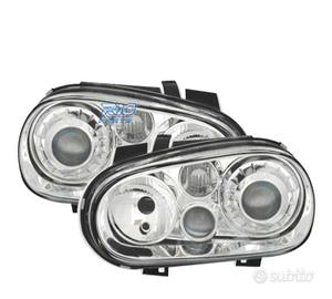 FARI VOLKSWAGEN VW GOLF 4 LOOK R32 FONDO CROMATO