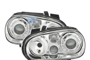 FARI VOLKSWAGEN VW GOLF 4 LOOK R32 FONDO CROMATO