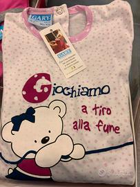 Pigiamone  in cotone leggero per bimba 9/12 mesi