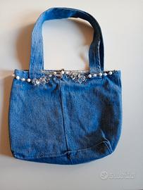 Borsa artigianale in jeans 