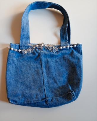 Borsa artigianale in jeans 