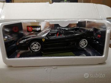 MODELLO AUTO FERRARI F50 CABRIO BLACK BURAGO
