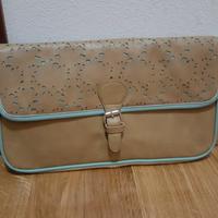 Borsa pochette misura media color beige