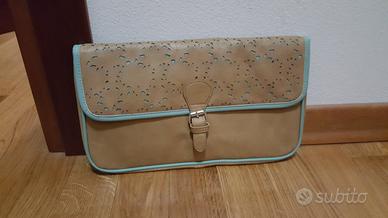 Borsa pochette misura media color beige
