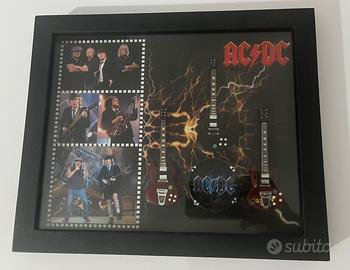 Quadro cornice mini guitars ac/dc angus young
