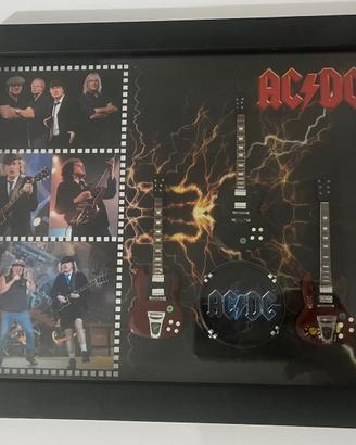 Quadro cornice mini guitars ac/dc angus young