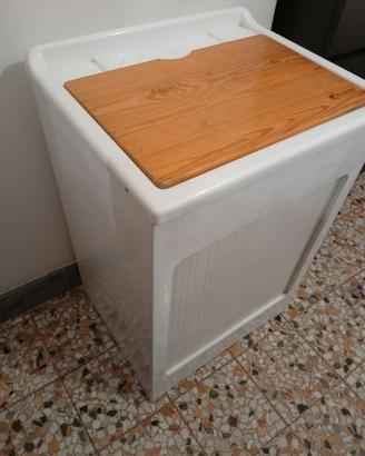 lavapanni / pila in resina con mobiletto COLAVENE