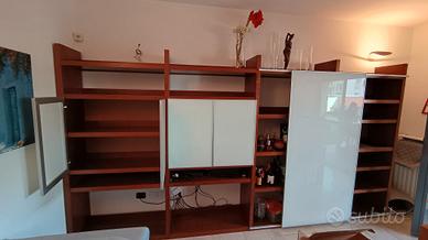 Armadio soggiorno legno massello noce
