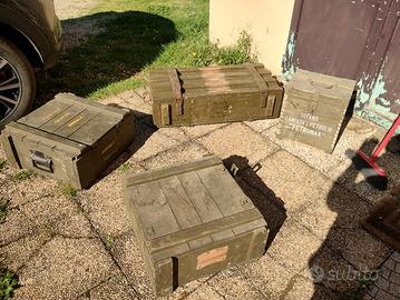 casse militari in legno 