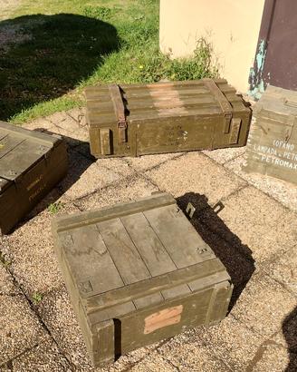 casse militari in legno 